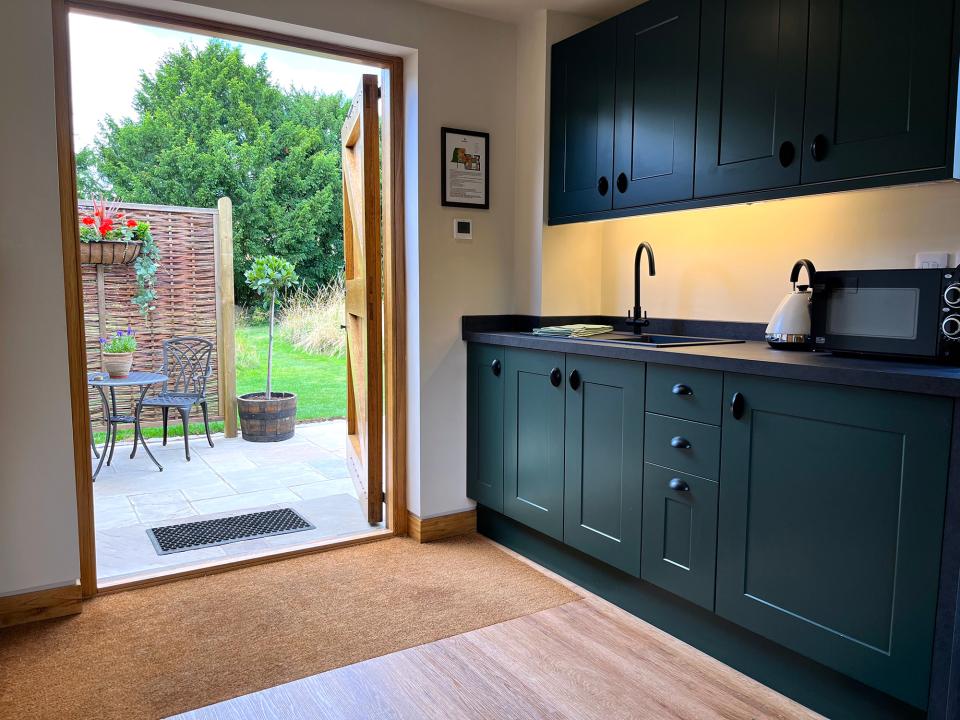 Kitchen and patio